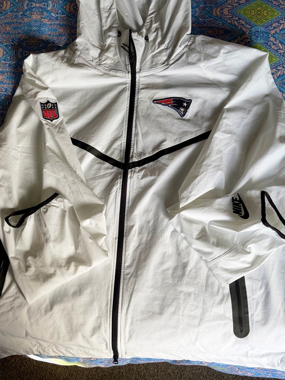 New England Patriots Nike 2025 Rivalries Collection Tech Hoodie Jacket sz 3XL
